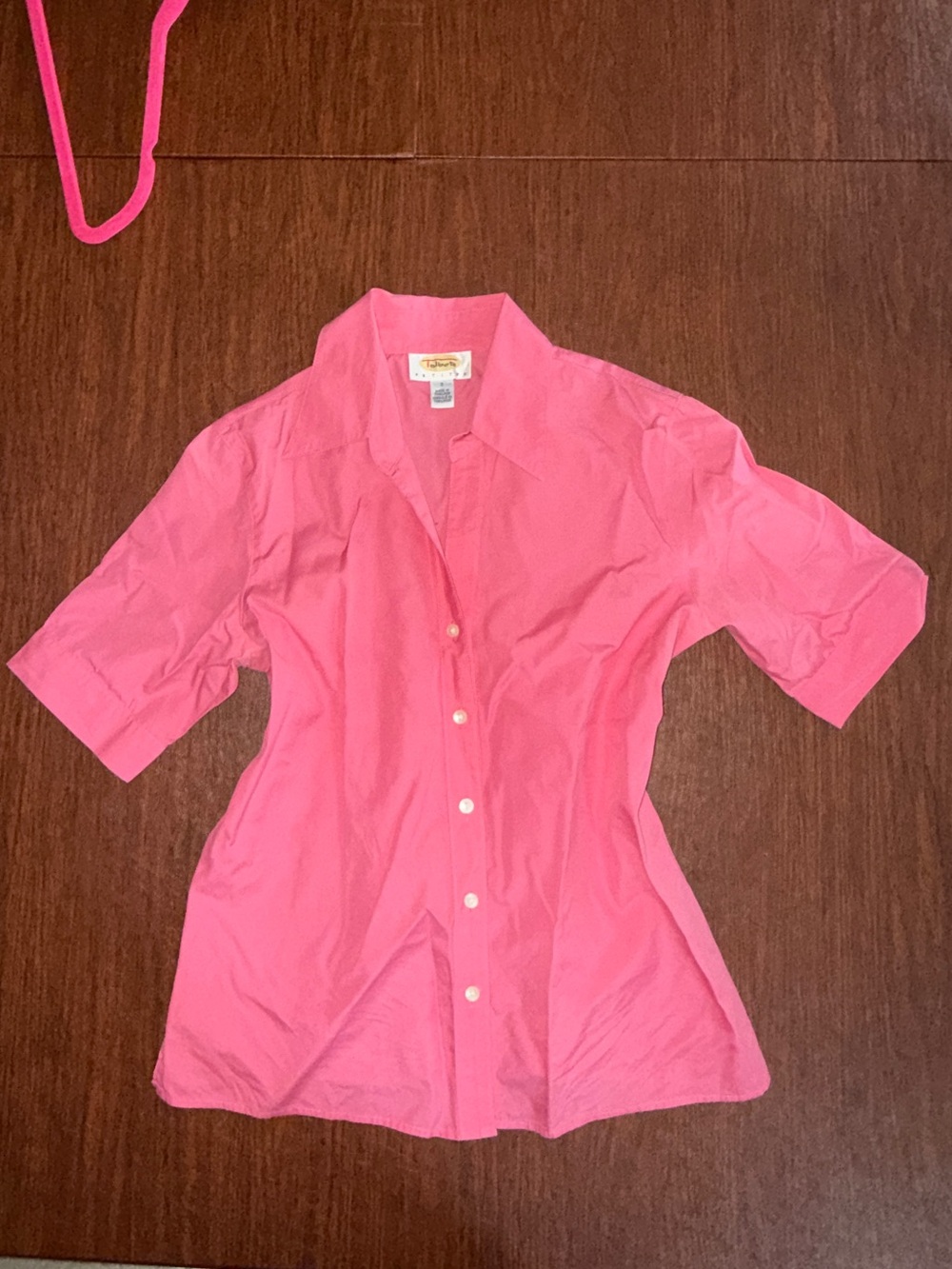 Talbots Pink Button-Up Shirt